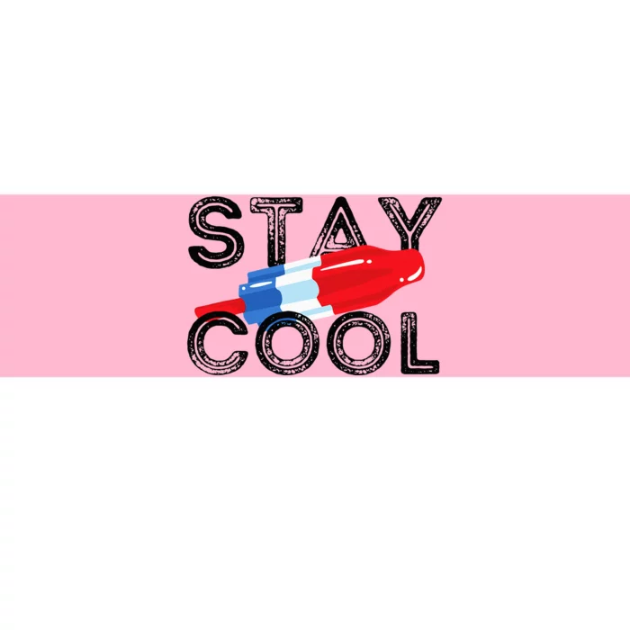 Stay Cool Rocket Pop Red White & Blue Popsicle Summer Gift Bumper Sticker