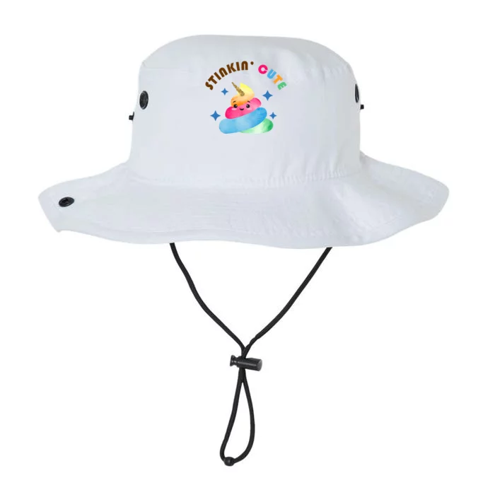 Stinkin Cute Rainbow Poop Unicorn Emoji Legacy Cool Fit Booney Bucket Hat