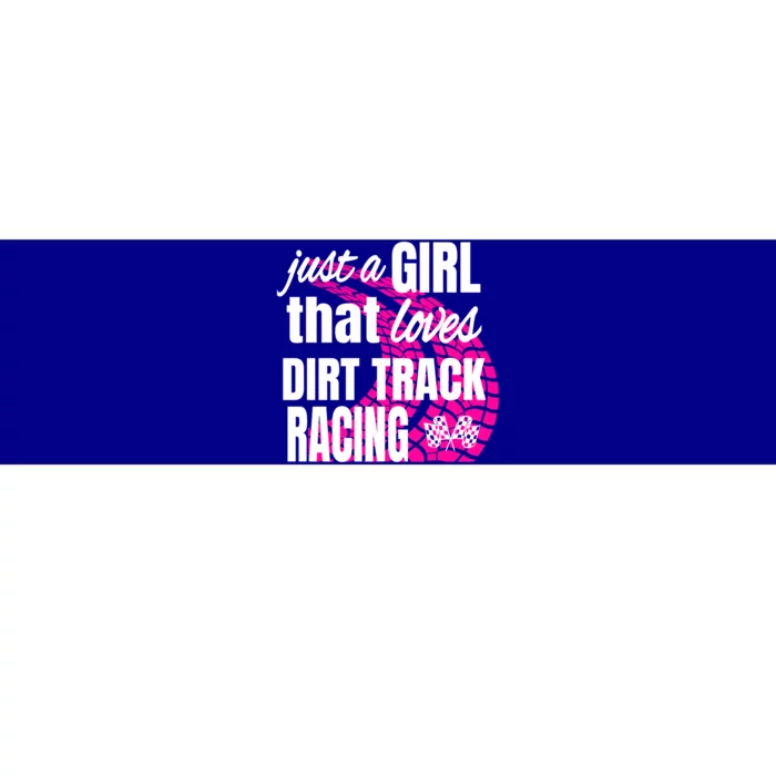 Sprint Car Racing Just A That Loves Dirt Track Racing Cute Gift Bumper Sticker