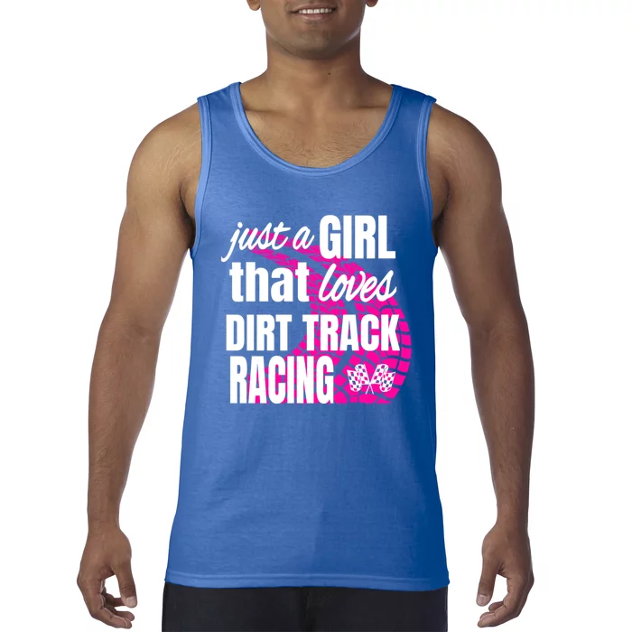 Sprint Car Racing Just A That Loves Dirt Track Racing Cute Gift Tank Top