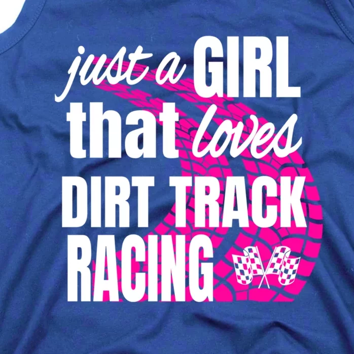 Sprint Car Racing Just A That Loves Dirt Track Racing Cute Gift Tank Top