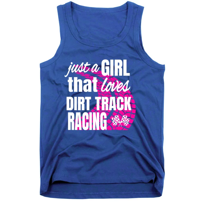 Sprint Car Racing Just A That Loves Dirt Track Racing Cute Gift Tank Top