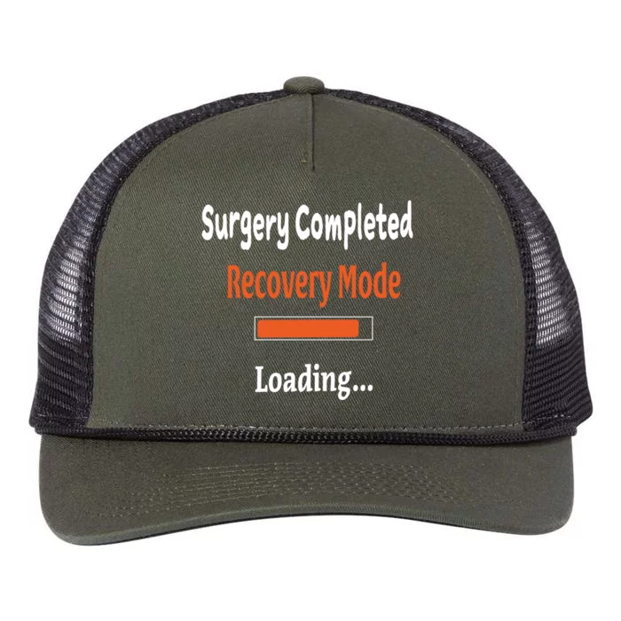 Surgery Completed Recovery Mode Loading Gift Get Well Soon Gift Retro Rope Trucker Hat Cap