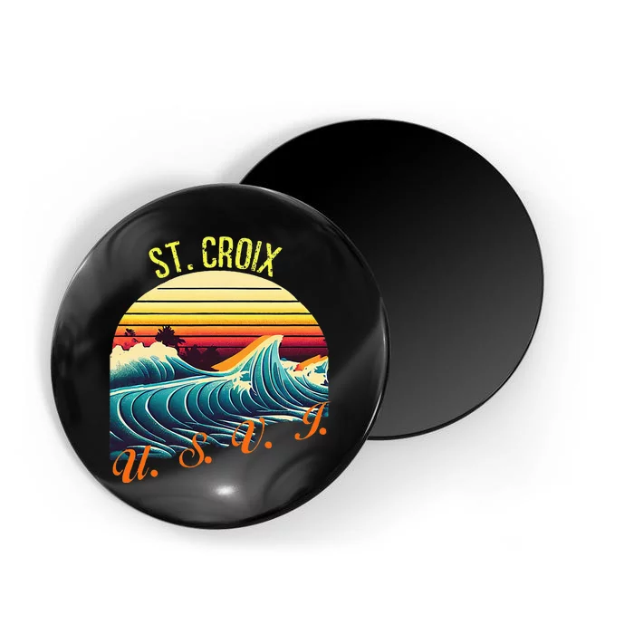 St. Croix Retro Surf Apparel & Beachwear St. Croix Magnet