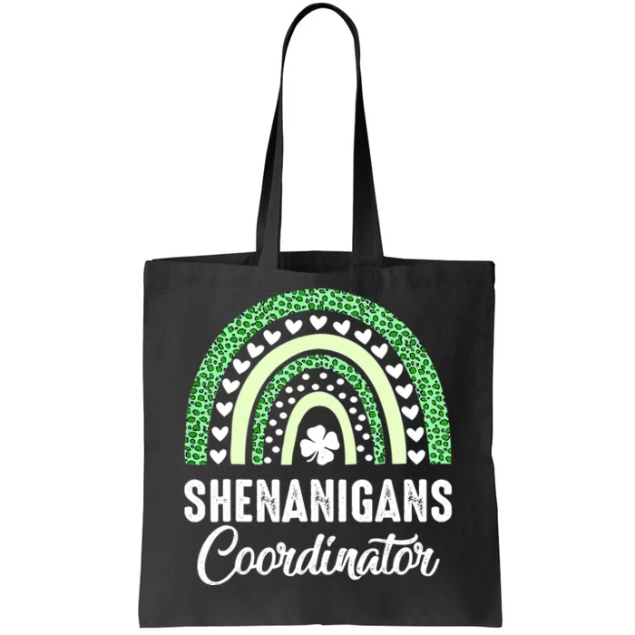 Shenanigans Coordinator Rainbow St Patricks Day Teacher Gift Tote Bag