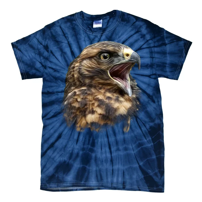 Screaming Hawk Wildlife Tie-Dye T-Shirt