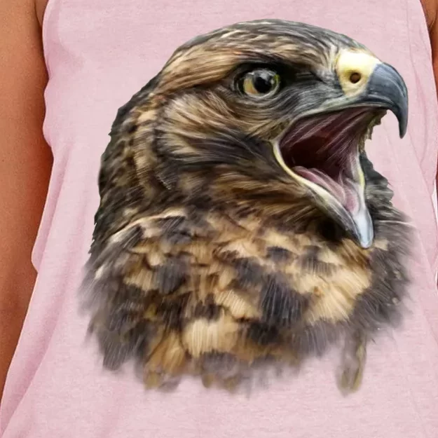 Screaming Hawk Wildlife Women's Knotted Racerback Tank