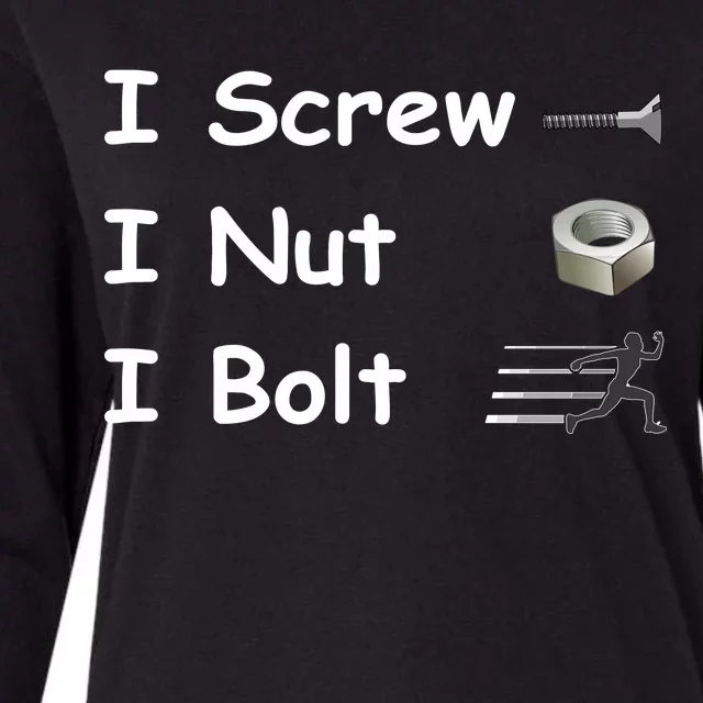 Screw A Nut Bolt Womens Cotton Relaxed Long Sleeve T-Shirt