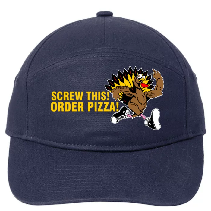 Screw This Order Pizza Turkey Running 7-Panel Snapback Hat