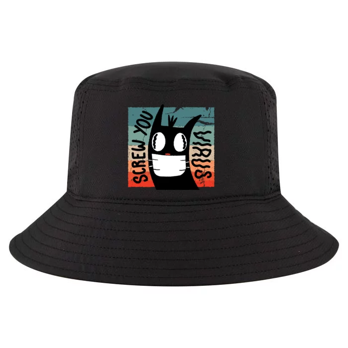 Screw You Virus Cat Cool Comfort Performance Bucket Hat