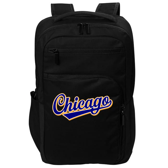 Script Chicago Logo Impact Tech Backpack