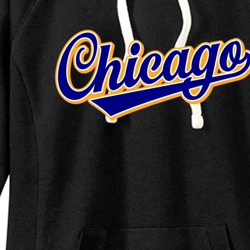 Script Chicago Logo Women's Fleece Hoodie