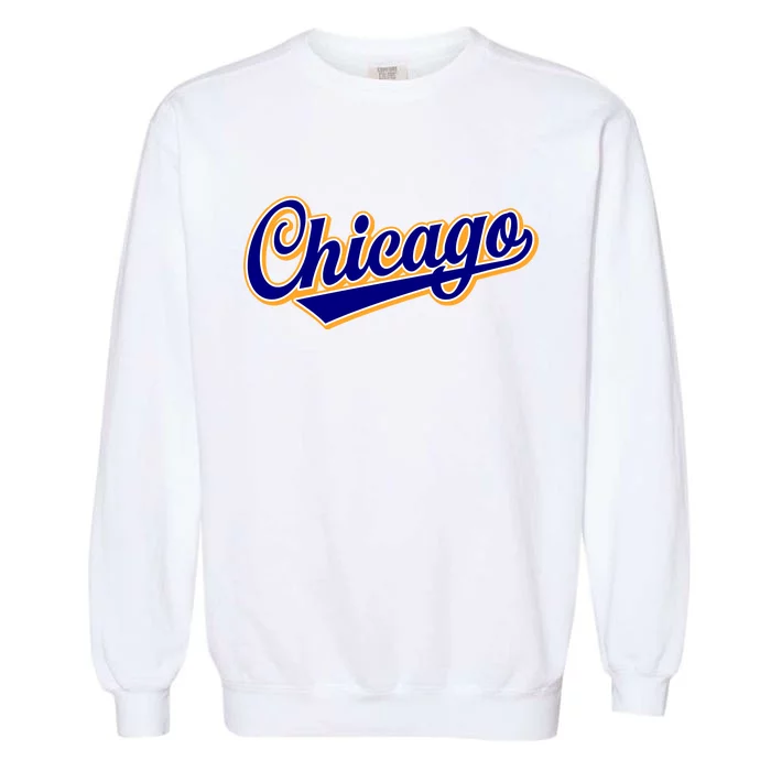 Script Chicago Logo Garment-Dyed Sweatshirt