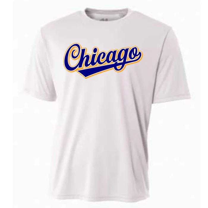 Script Chicago Logo Cooling Performance Crew T-Shirt