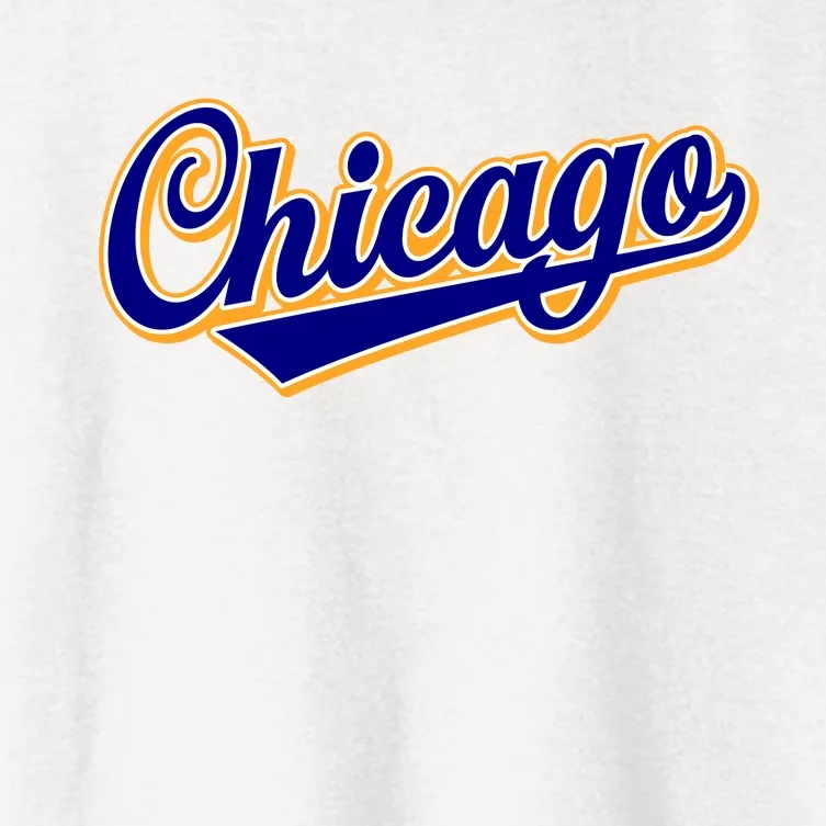 Script Chicago Logo Women's Crop Top Tee