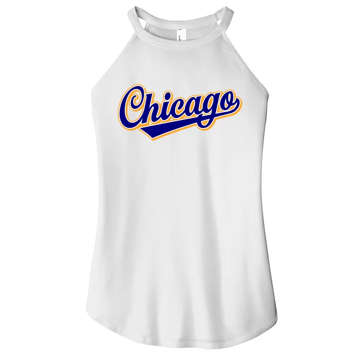 Script Chicago Logo Women’s Perfect Tri Rocker Tank