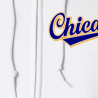 Script Chicago Logo Full Zip Hoodie