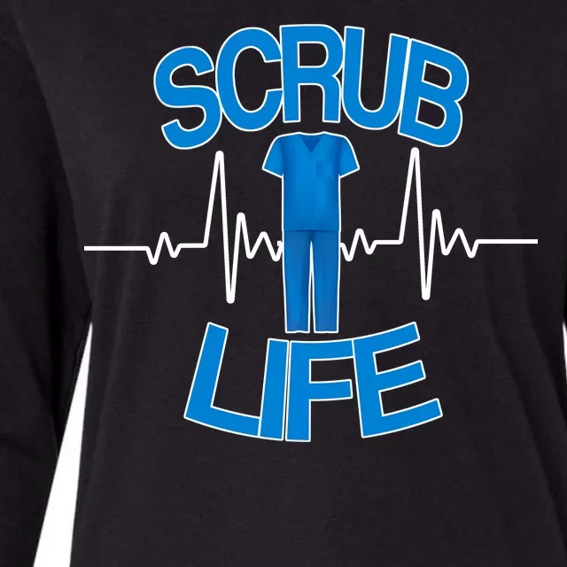 Scrub Life Womens Cotton Relaxed Long Sleeve T-Shirt