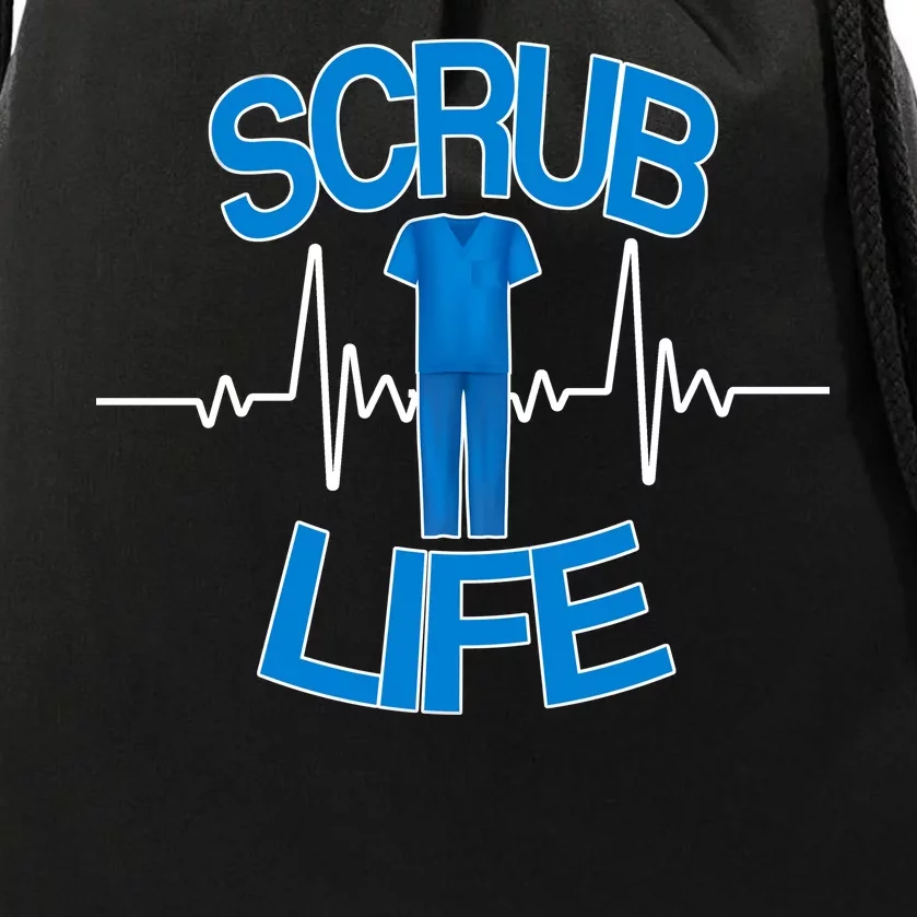 Scrub Life Drawstring Bag