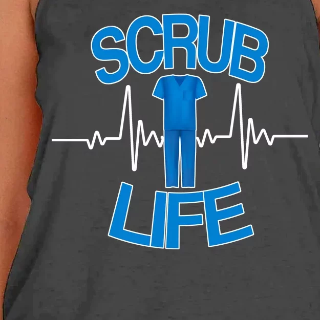 Scrub Life Women's Knotted Racerback Tank