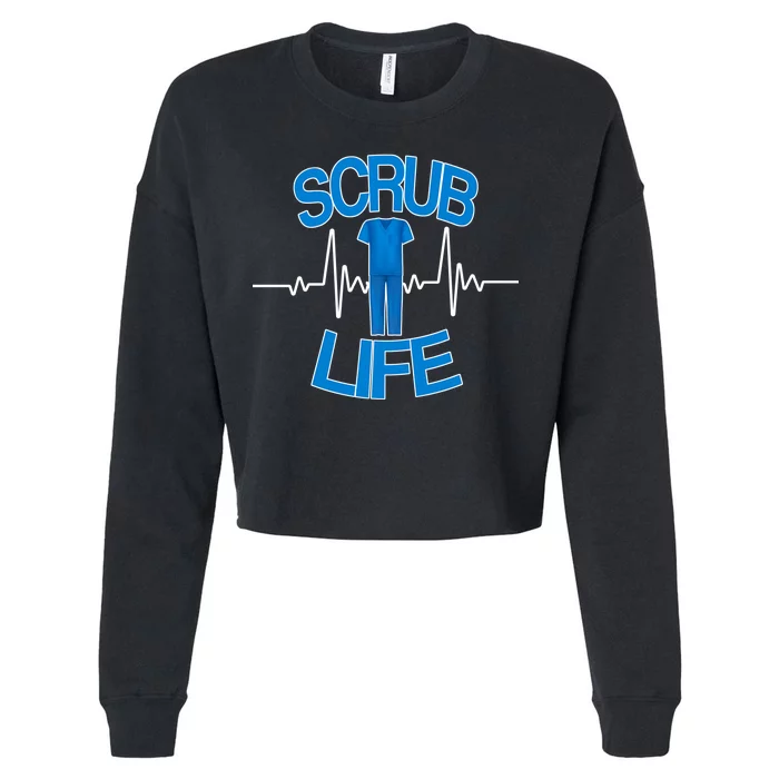 Scrub Life Cropped Pullover Crew