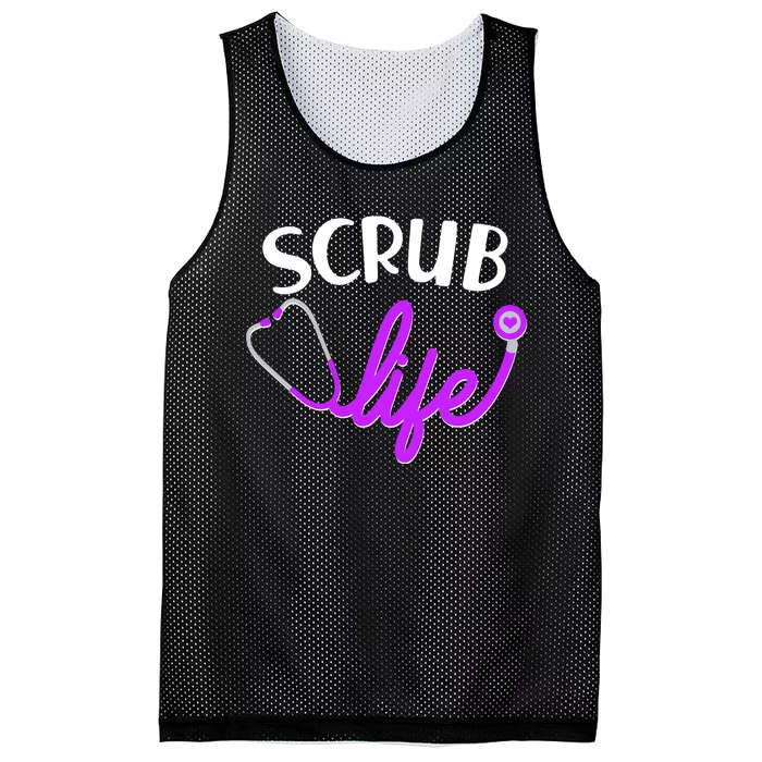 Scrub Life Stethoscope Mesh Reversible Basketball Jersey Tank