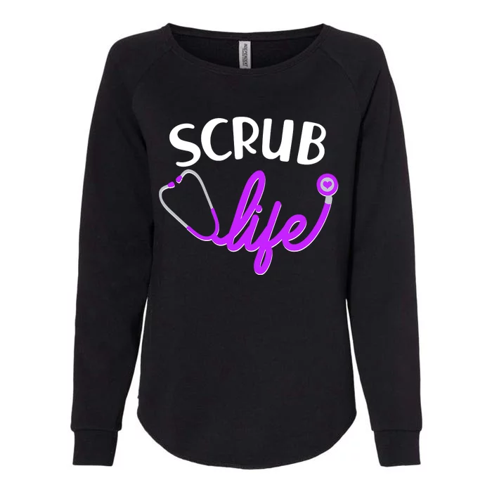 Scrub Life Stethoscope Womens California Wash Sweatshirt