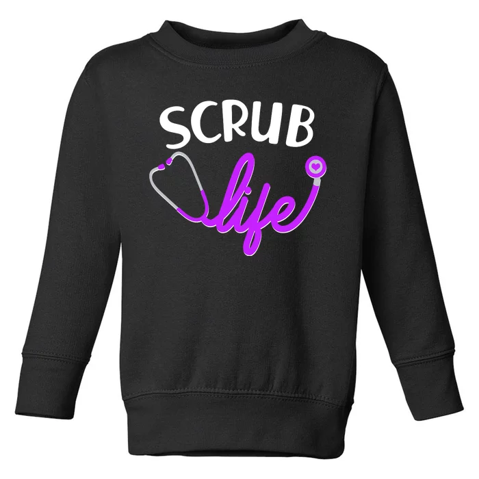 Scrub Life Stethoscope Toddler Sweatshirt