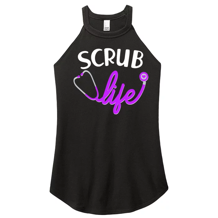 Scrub Life Stethoscope Women’s Perfect Tri Rocker Tank