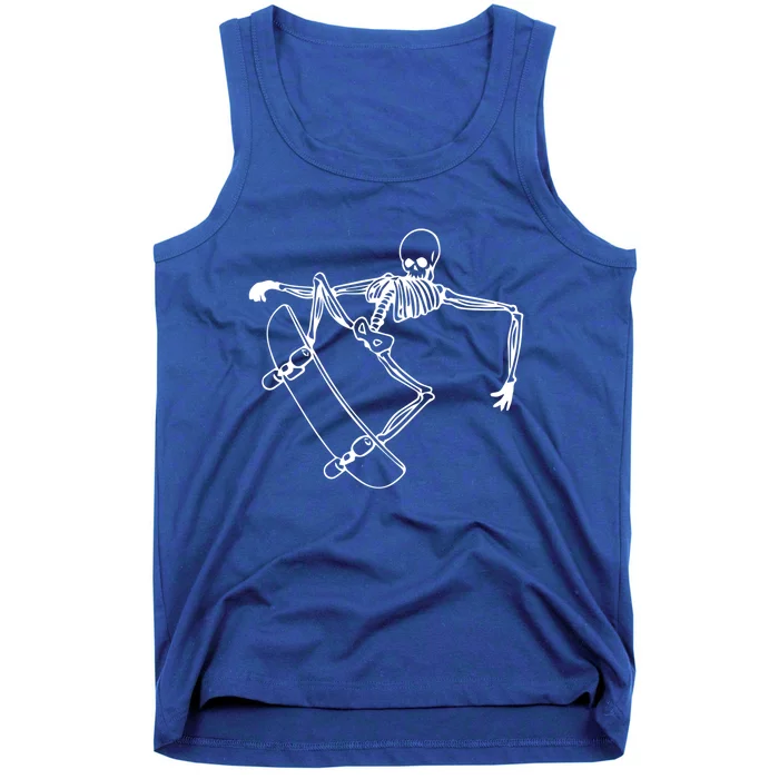 Skateboard Cool Skeleton Skater Birthday Gift Tank Top