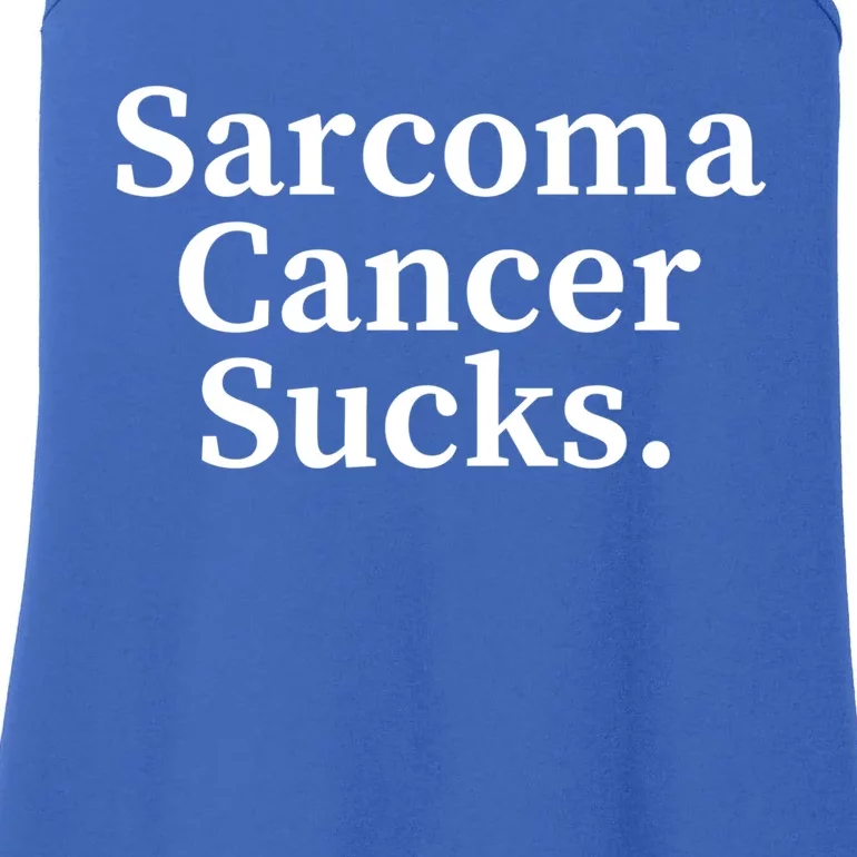 Sarcoma Cancer Sucks Sarcoma Cancer Awareness Month Support Gift Ladies Essential Tank