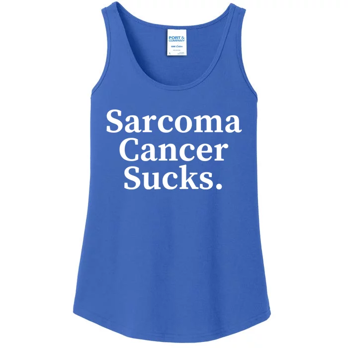 Sarcoma Cancer Sucks Sarcoma Cancer Awareness Month Support Gift Ladies Essential Tank