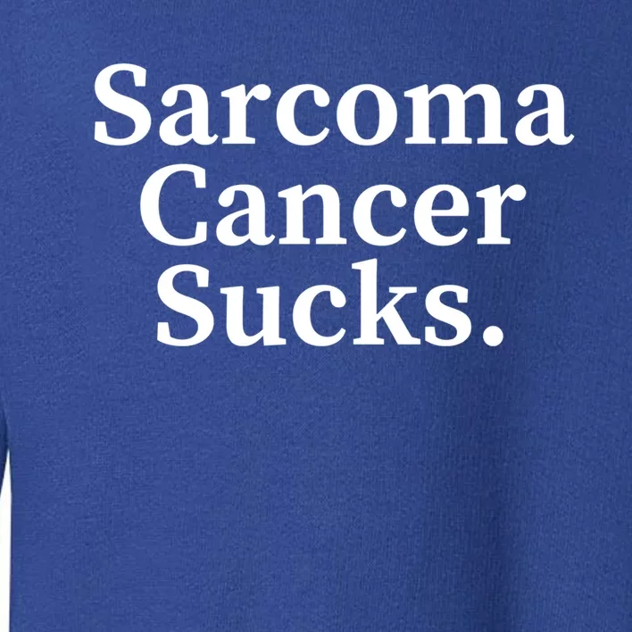 Sarcoma Cancer Sucks Sarcoma Cancer Awareness Month Support Gift Toddler Sweatshirt