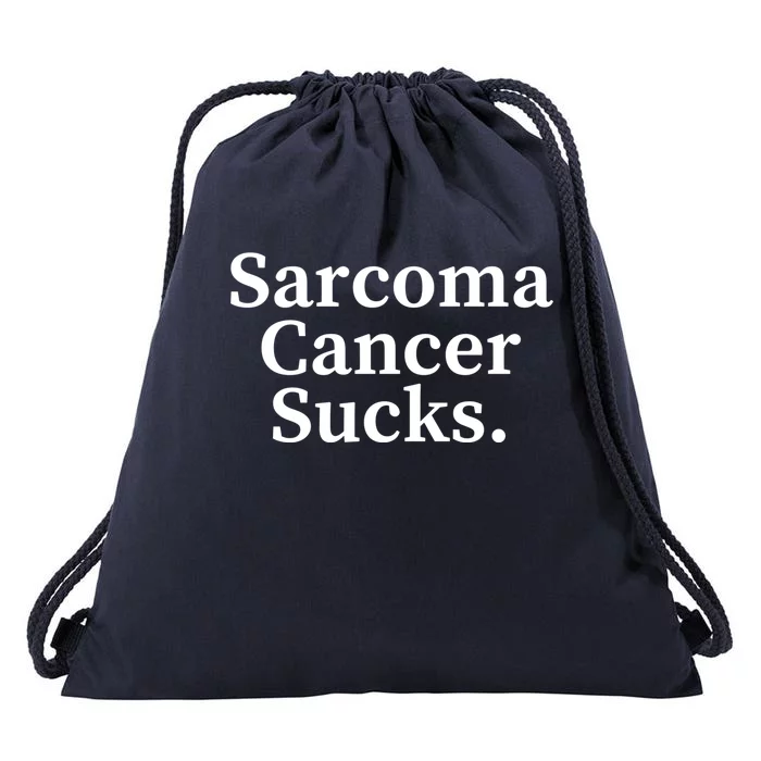 Sarcoma Cancer Sucks Sarcoma Cancer Awareness Month Support Gift Drawstring Bag