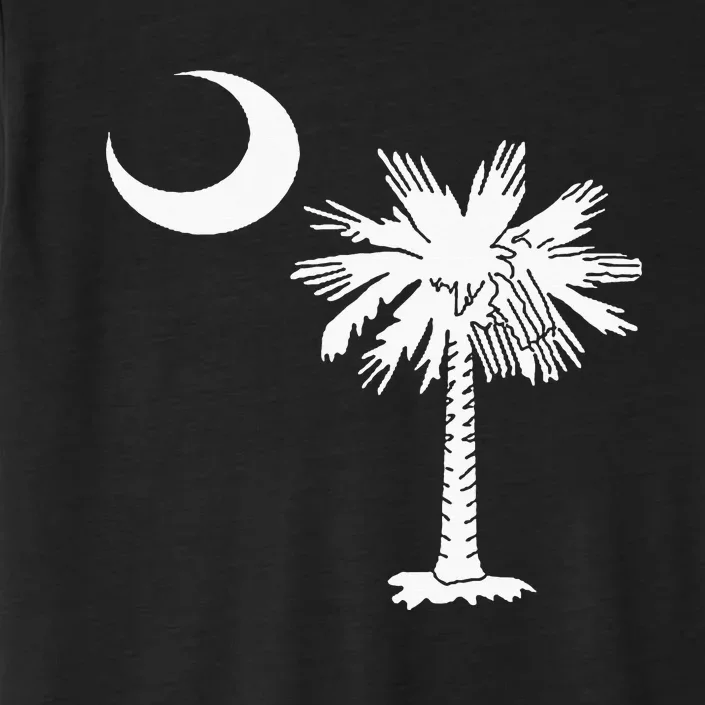 South Carolina State Flag Palmetto Tree Crescent Moon Sc ChromaSoft Performance T-Shirt