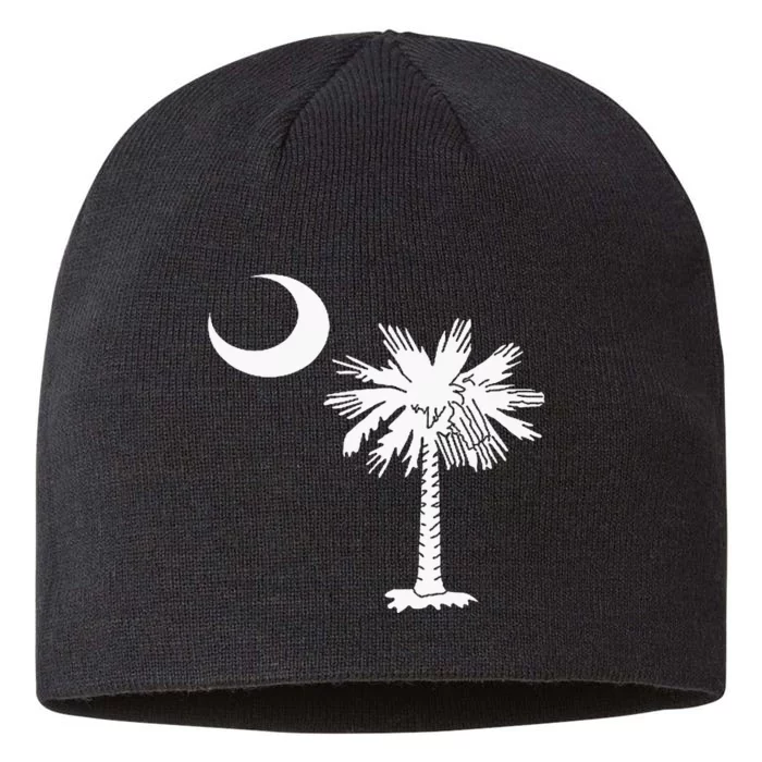 South Carolina State Flag Palmetto Tree Crescent Moon Sc 8 1/2in Sustainable Knit Beanie