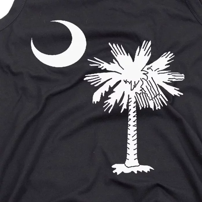 South Carolina State Flag Palmetto Tree Crescent Moon Sc Tank Top