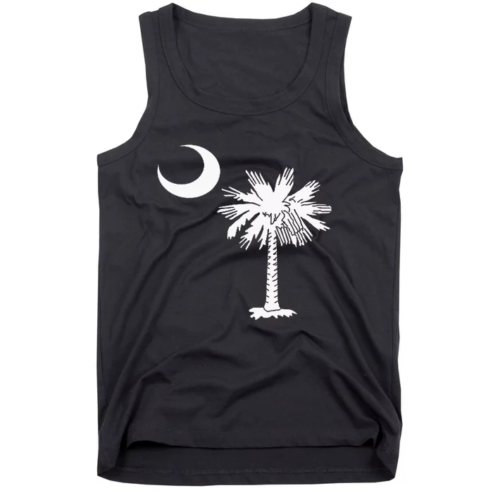 South Carolina State Flag Palmetto Tree Crescent Moon Sc Tank Top