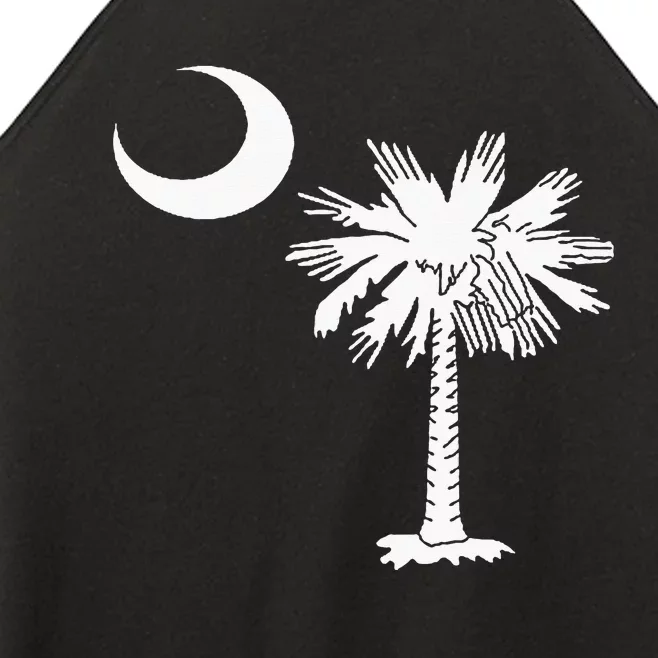 South Carolina State Flag Palmetto Tree Crescent Moon Sc Women’s Perfect Tri Rocker Tank