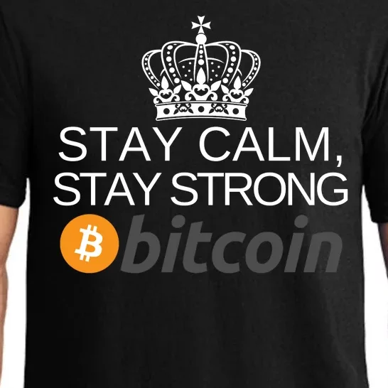 Stay Calm Stay Strong Bitcoin, HODL Crypto, DeFi, Blockchain Pajama Set