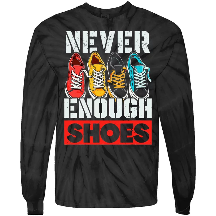 Shoe Collector Shoemaker Sneaker Addict Sneakerhead Tie-Dye Long Sleeve Shirt