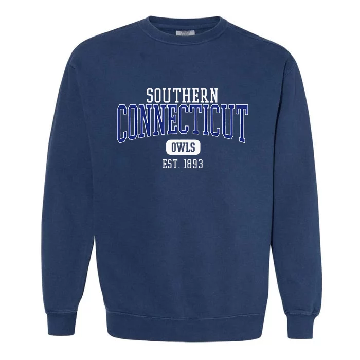 S.O.U.T.H.E.R.N Connecticut State Owls Est. Date Garment-Dyed Sweatshirt