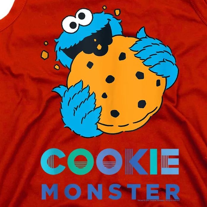 Sesame Cookie Street Monster With Big Cookie Tank Top