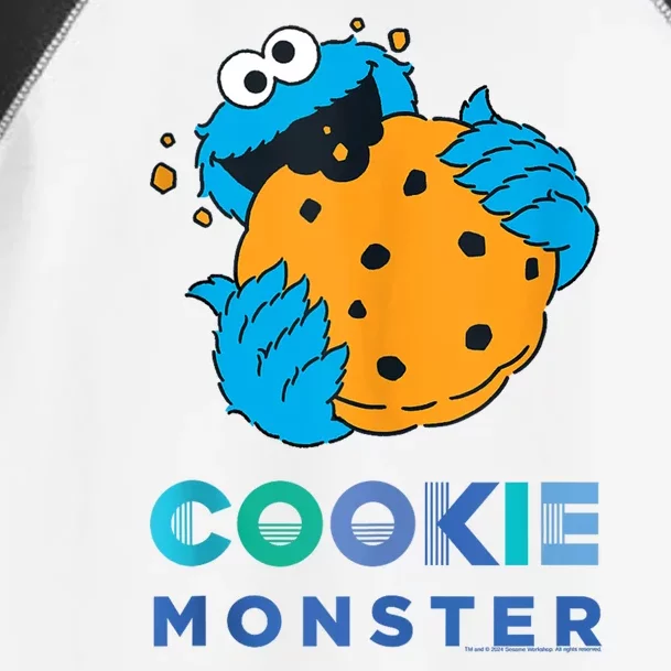 Sesame Cookie Street Monster With Big Cookie Toddler Fine Jersey T-Shirt