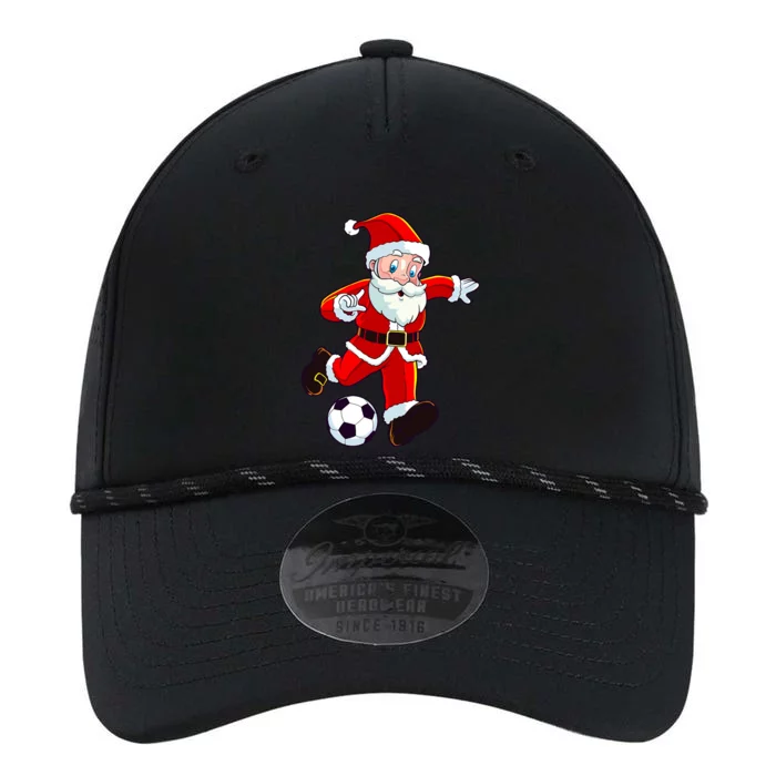 Soccer Christmas Santa Claus Funny Boy Girl Xmas Performance The Dyno Cap