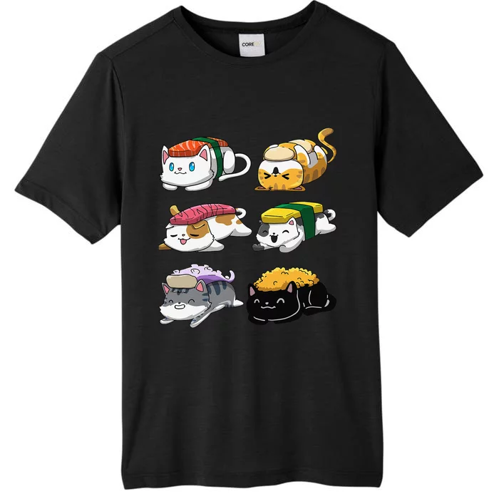 Sushi Cats Sushi Lover Cat Lover Kawaii Anime Neko ChromaSoft Performance T-Shirt