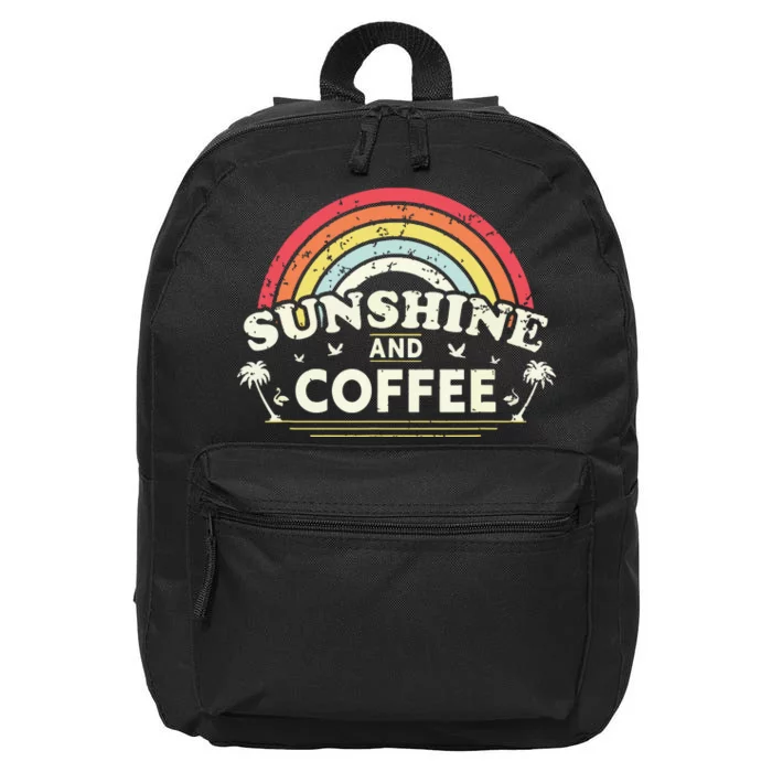 Sunshine Coffee Shirts For Men Or Women Retro Country 16 in Basic Backpack