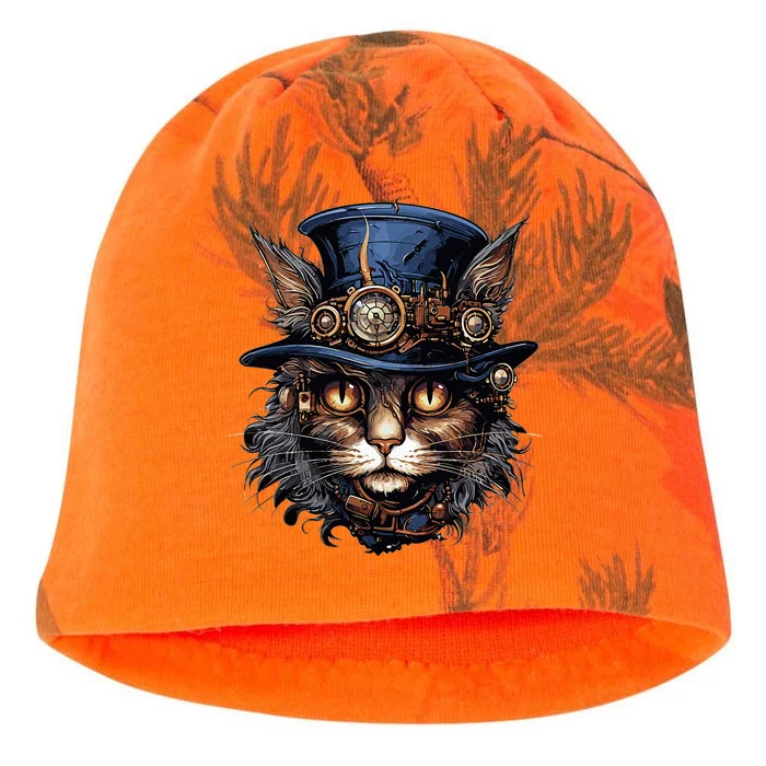 Steampunk Cat Kati - Camo Knit Beanie