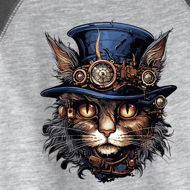 Steampunk Cat Toddler Fine Jersey T-Shirt