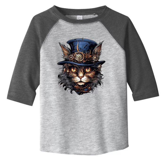 Steampunk Cat Toddler Fine Jersey T-Shirt